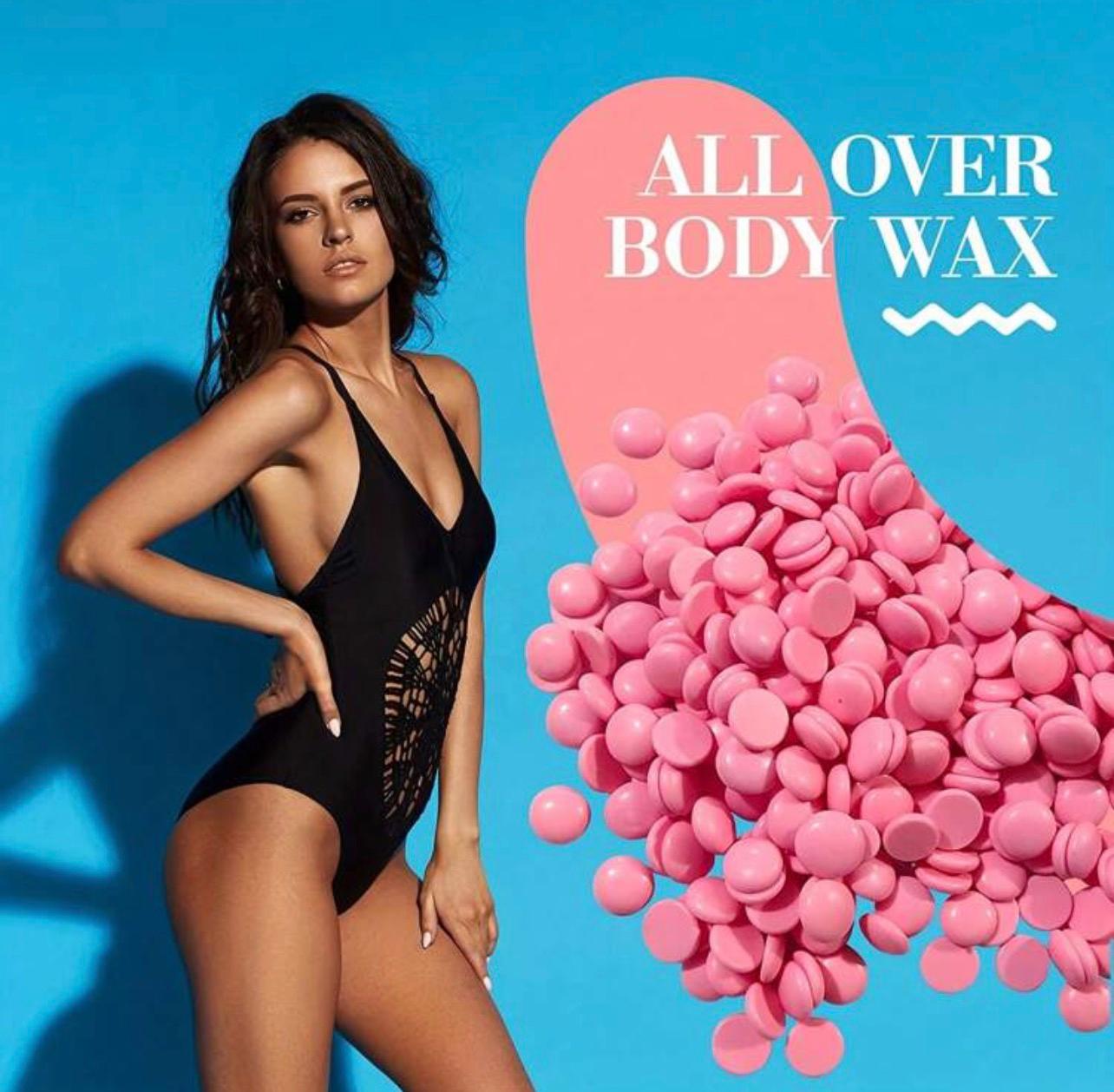 حبوب الشمع الصلبة لإزالة الشعر – رائحة الورد – 100 جرام