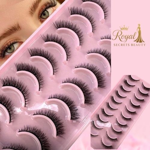 رموش اصطناعية 10 أزواج ناعمة ثلاثية الأبعاد – تأثير طبيعي فخم Y1073