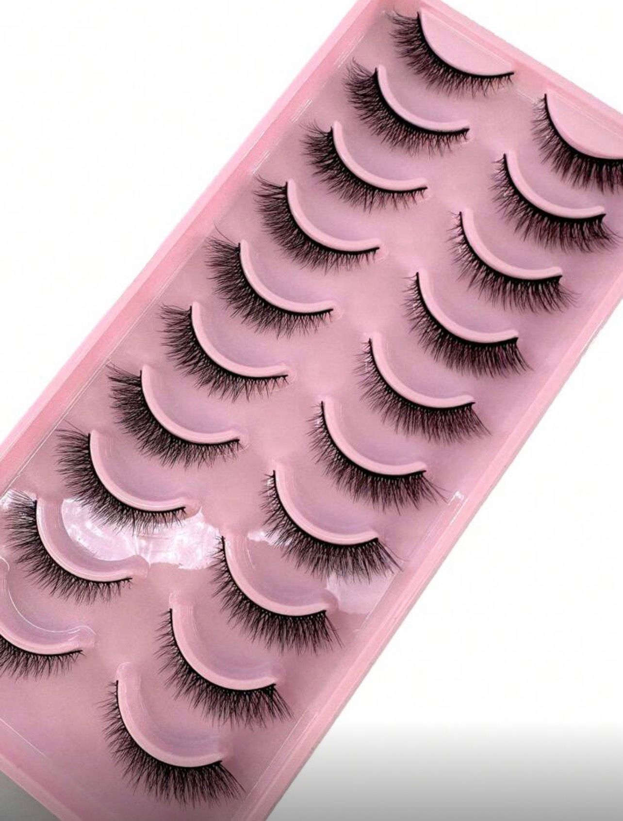 رموش اصطناعية 10 أزواج ناعمة ثلاثية الأبعاد – تأثير طبيعي فخم Y1073