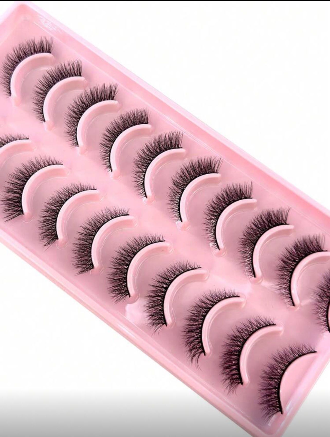 رموش اصطناعية 10 أزواج ناعمة ثلاثية الأبعاد – تأثير طبيعي فخم Y1073