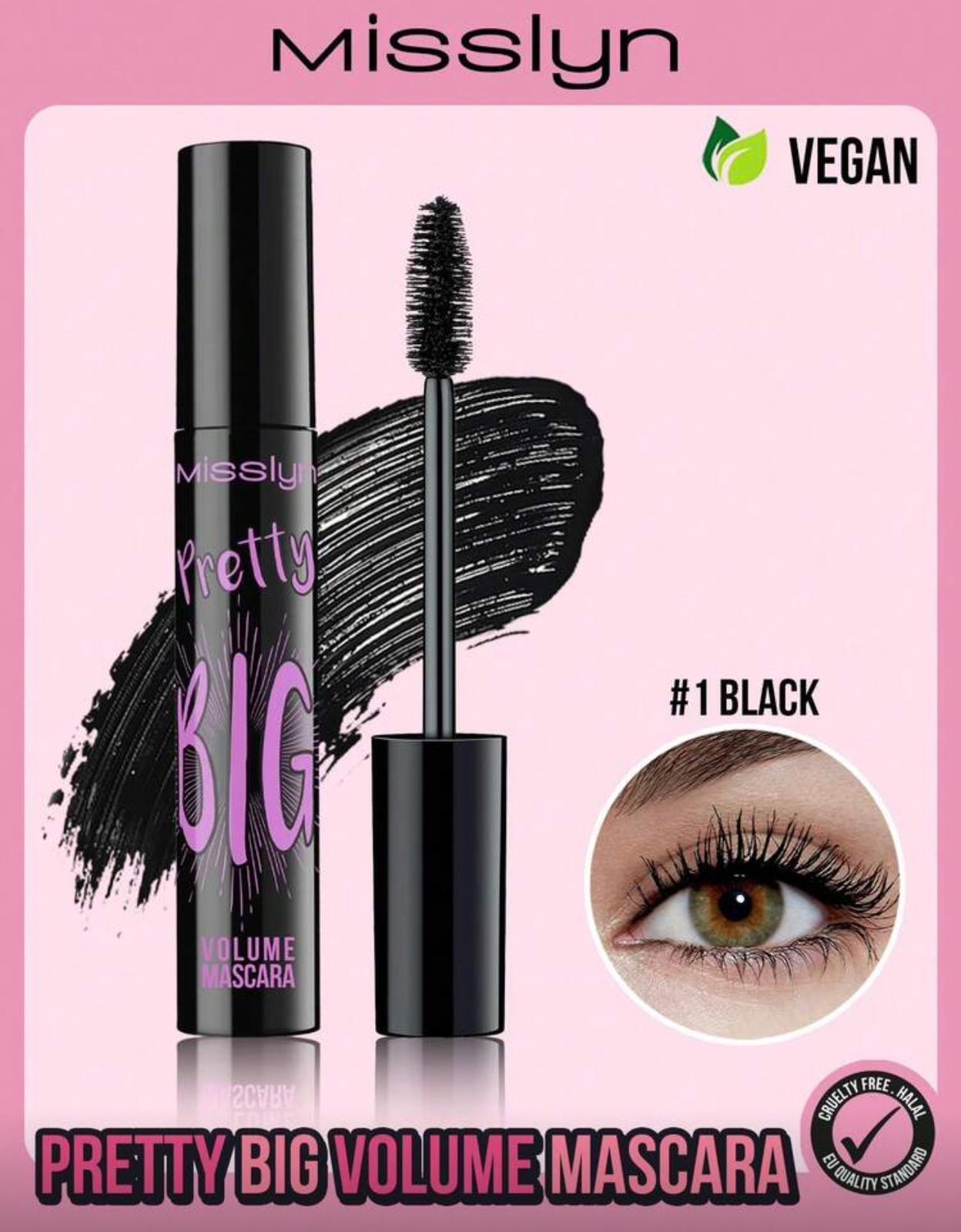 ماسكارا حجم كبير قابلة للغسل  Misslyn – تطويل وتكثيف للرموش