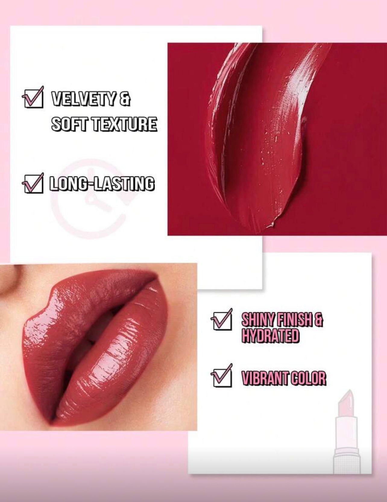 أحمر شفاه كريمي مرطب بلمعة عالية  من Misslyn– درجة 192