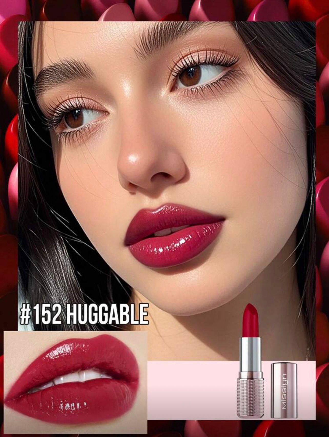 أحمر شفاه كريمي مرطب بلمعة عالية  من Misslyn– درجة  152