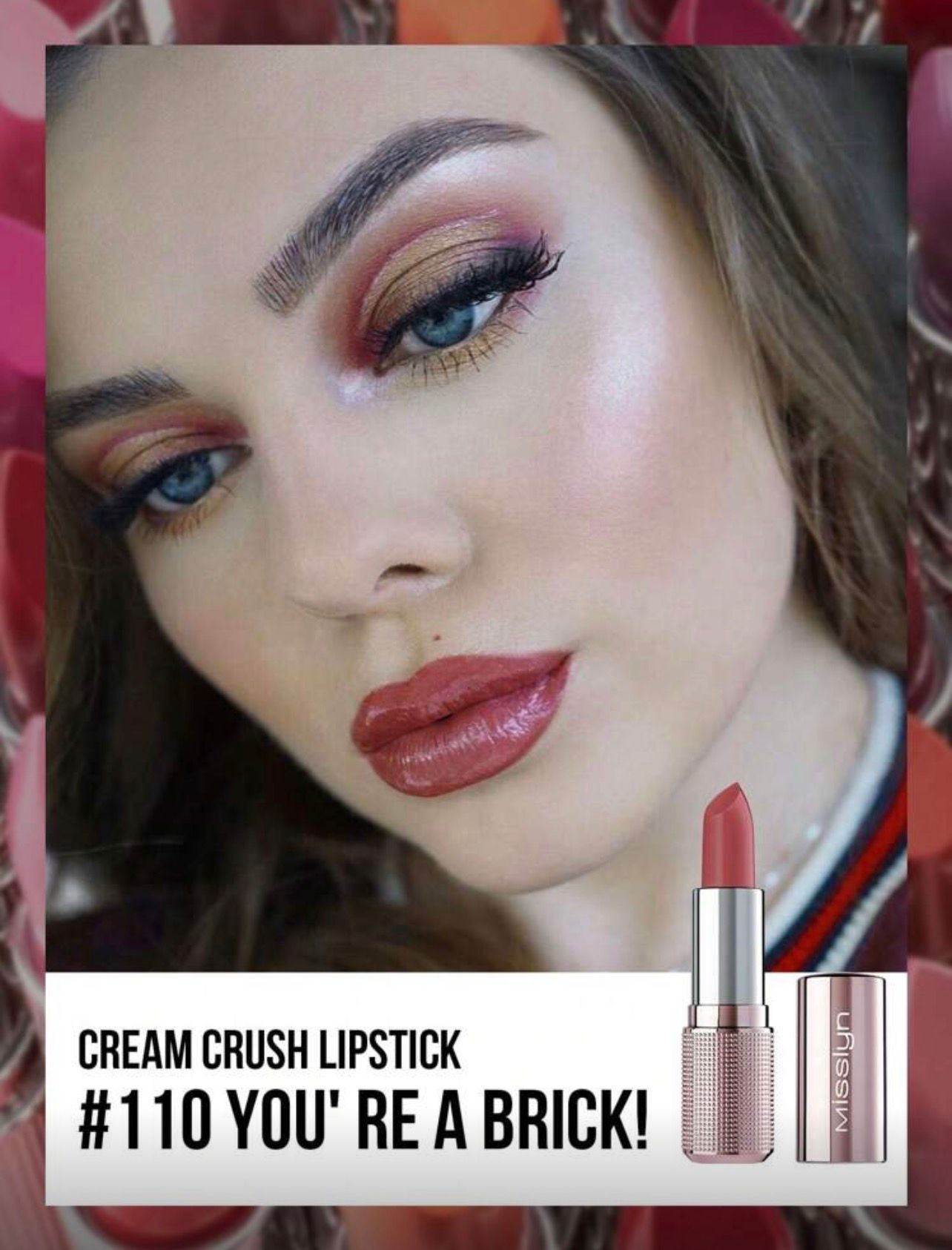أحمر شفاه كريمي مرطب بلمعة عالية  من Misslyn– درجة  110