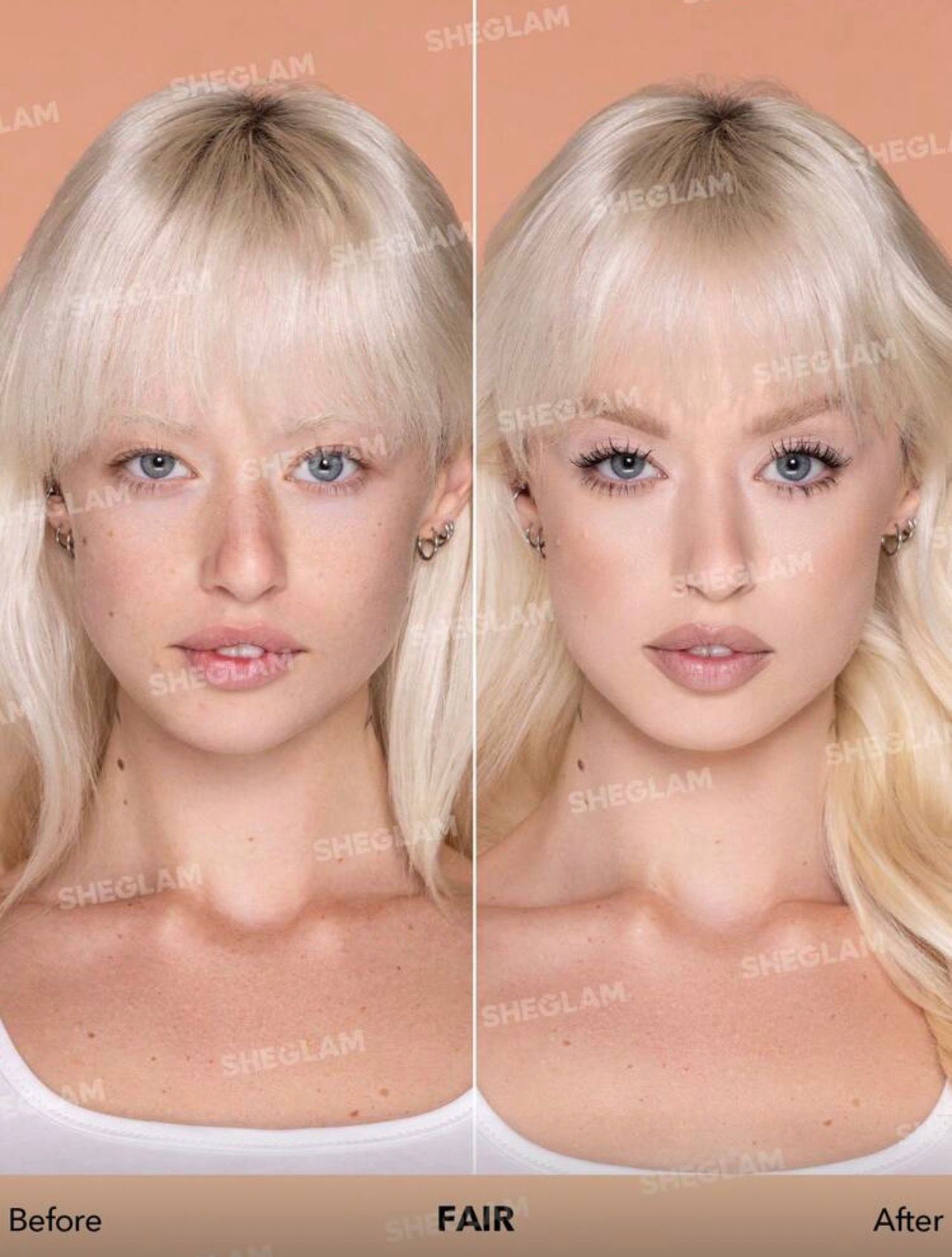 كريم أساس مرطب بلمسة نديّة وتغطية طبيعية خالية من العيوب من شيقلام  FAIR