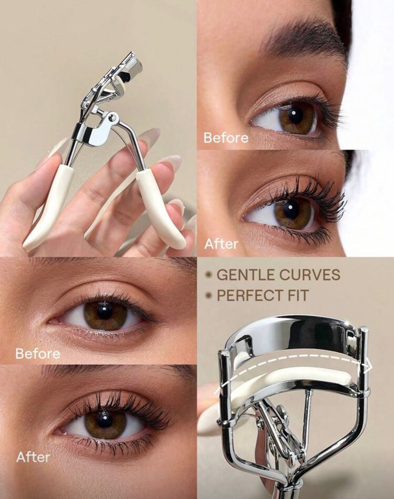 أداة تجعيد الرموش من SHEGLAM – تصميم مريح بوسادة ناعمة ونابض احترافي لتجعيد مثالي دون ضرر