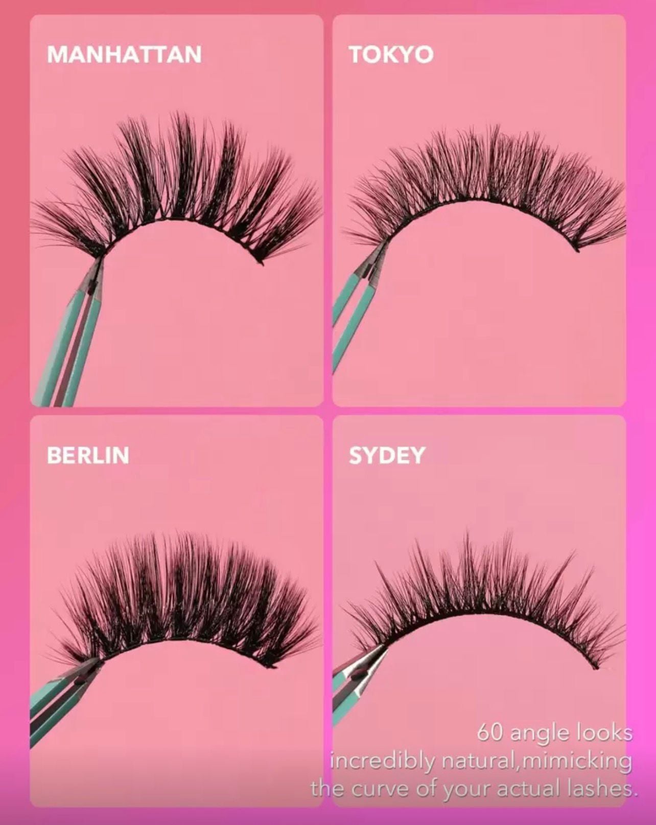 رموش SHEGLAM Late Night Lover  طوكيو، 3 أزواج خفيفة ومريحة لإطلالة جذابة Y1059