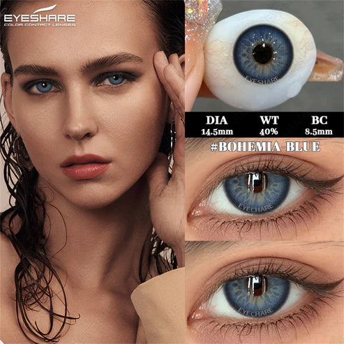 عدسات أي شير - جمال بلا حدود  Bohemia Blue NO 60