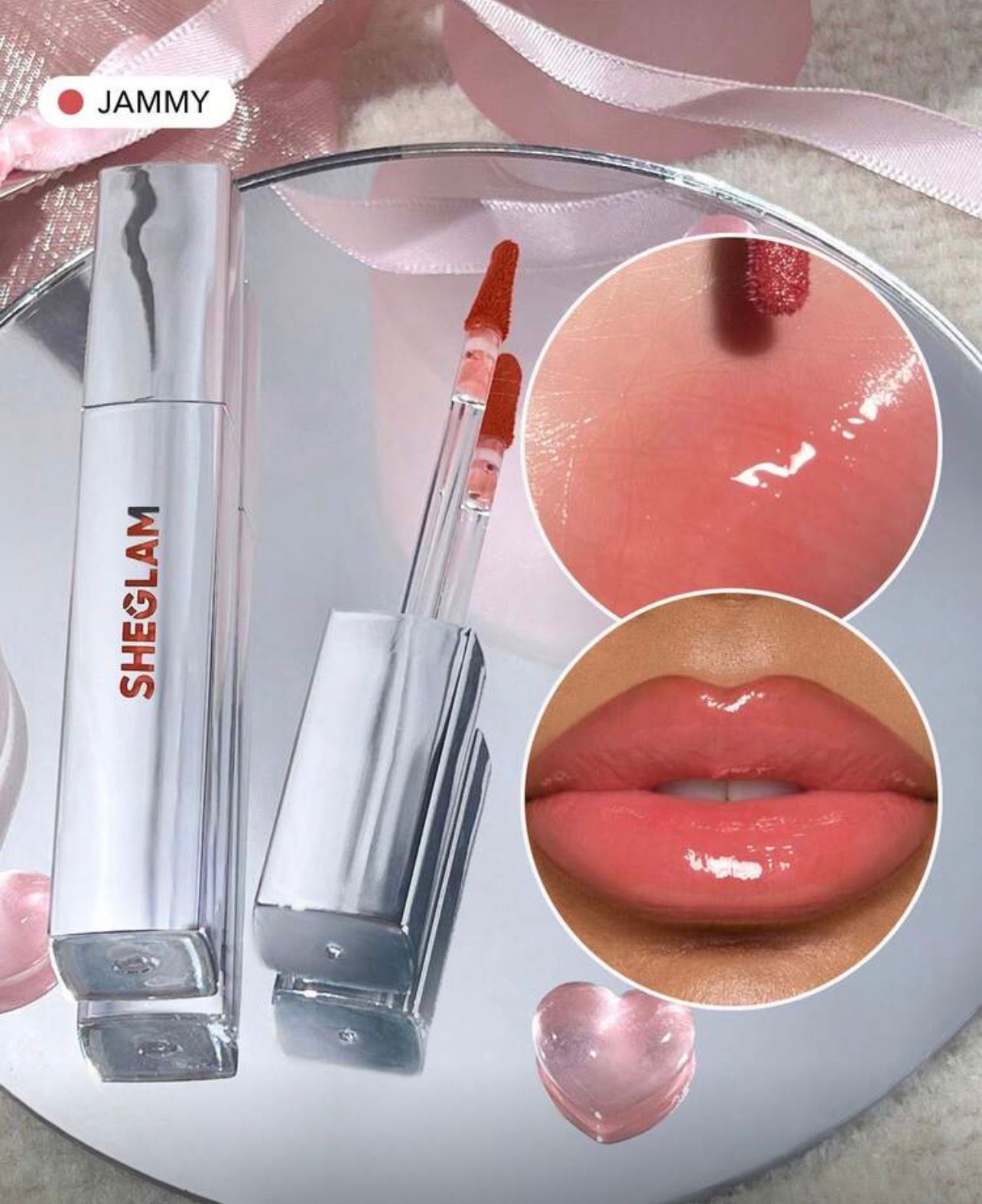 ملمع شفاه  SHEGLAM جليز دايز – لون غني ولمعان فائق مع ترطيب يدوم JAMMY