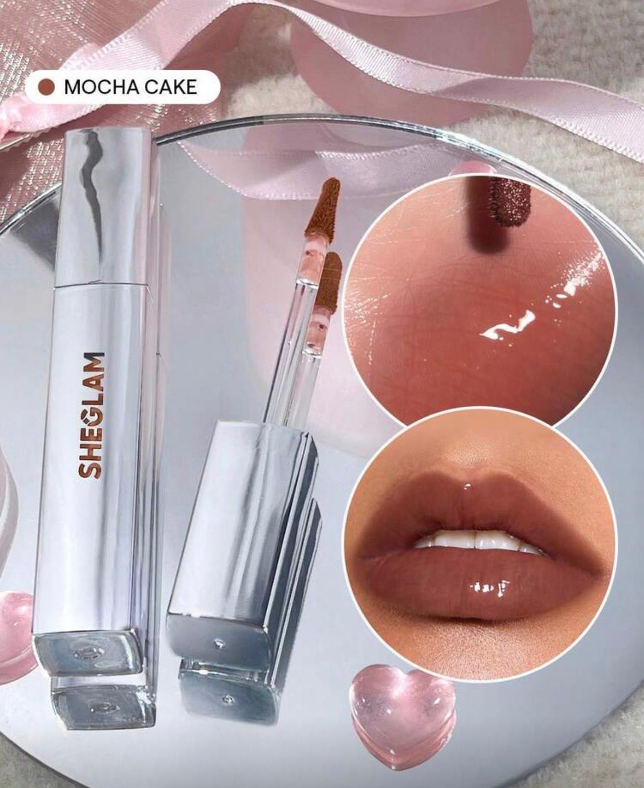 ملمع شفاه  SHEGLAM جليز دايز – لون غني ولمعان فائق مع ترطيب يدوم Moch Cake