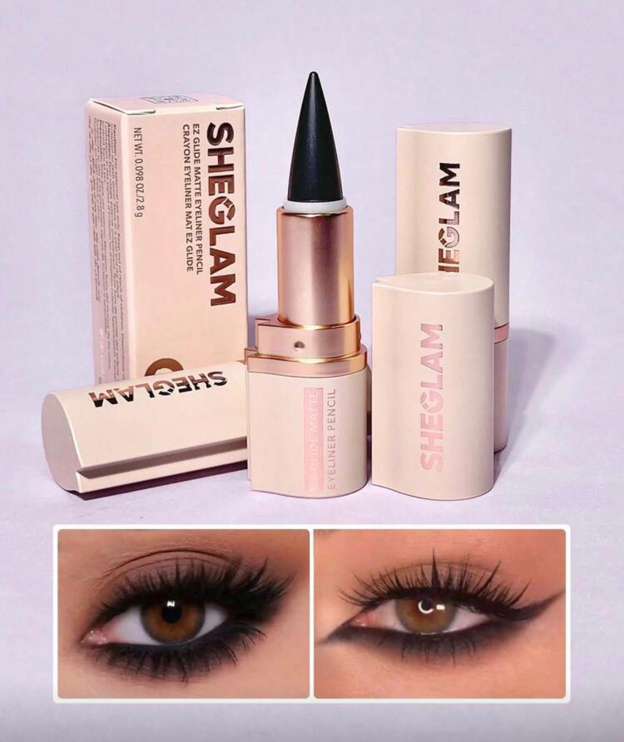 قلم كحل SHEGLAM Ez Glide الأسود – ثابت، فائق الدقة ومقاوم للتلطخ