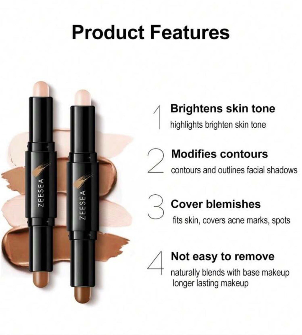 عصا كونتور وإضاءة 2 في 1 – ZEESEA  لتحديد الملامح وتفتيح البشرة لإطلالة متناسقة fair skin 01