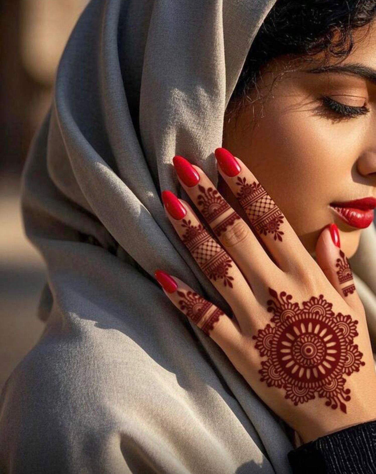 استيكرات نقش حناء جاهزة لليدين أوالقدمين   رقم   N 27