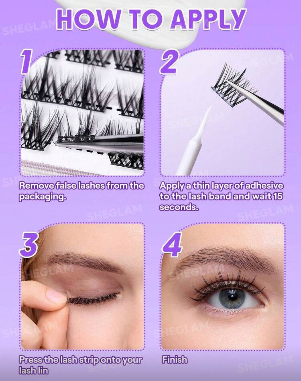 غراء رموش سائل شفاف بثبات طويل | 6.5 جم   SHEGLAM Longwear Invisible Hold