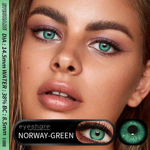 عدسات أي شير - جمال بلا حدود  Norway Green 65