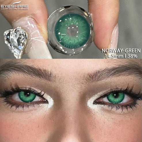 عدسات أي شير - جمال بلا حدود  Norway Green 65