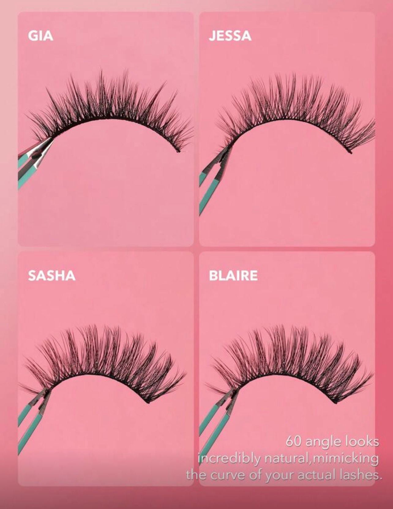 رموش SHEGLAM SASHA – 3 أزواج خفيفة وطبيعية لإطلالة أنثوية ساحرة Y1061