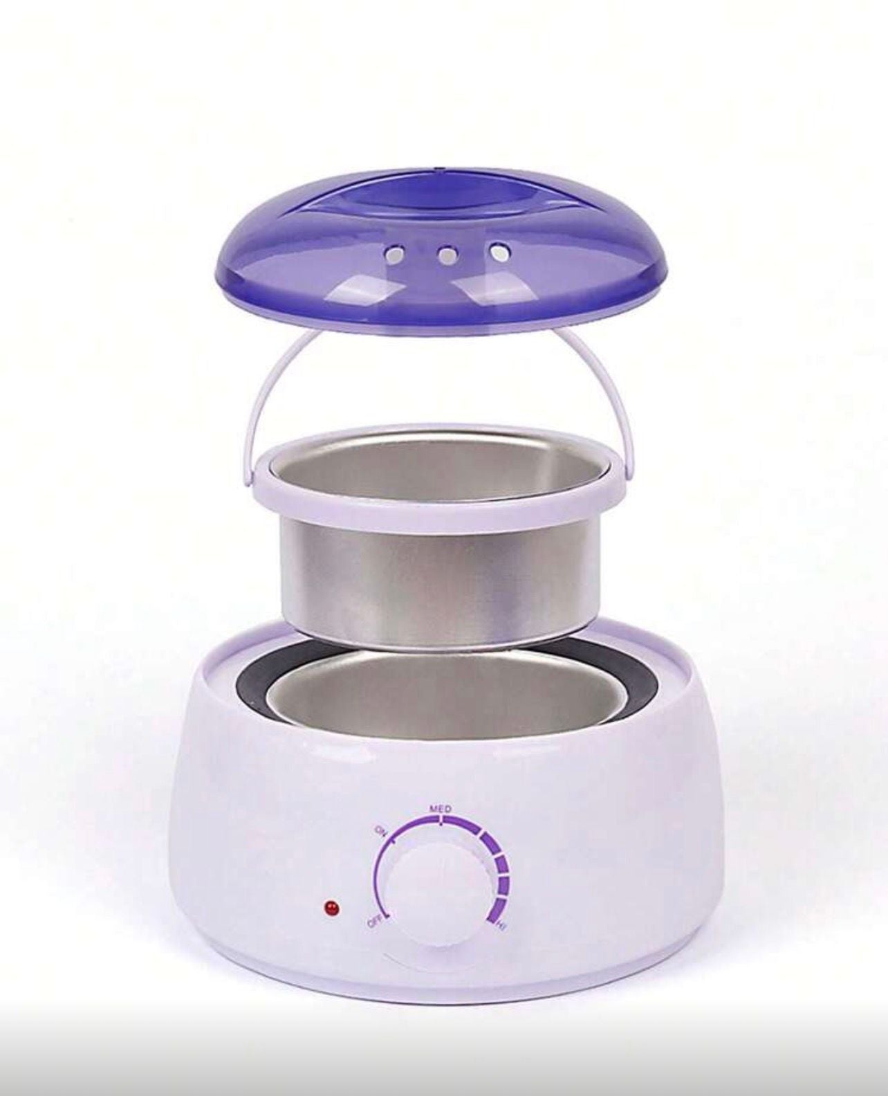 جهاز تسخين الشمع لإزالة الشعر + 4 أكياس حبوب شمع + عصي خشبية