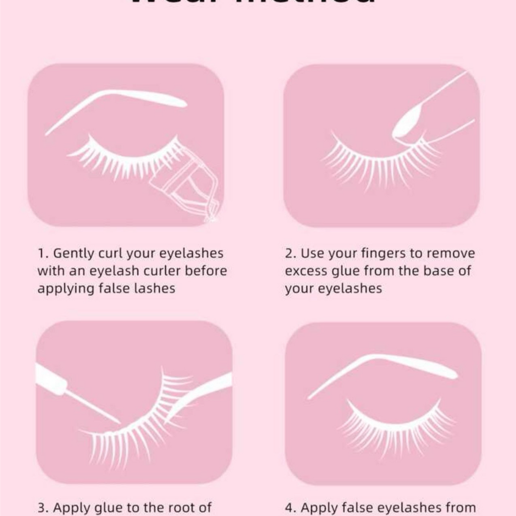 رموش صناعية نصفية – 10 أزواج بأسلوب فوكسي Y1044