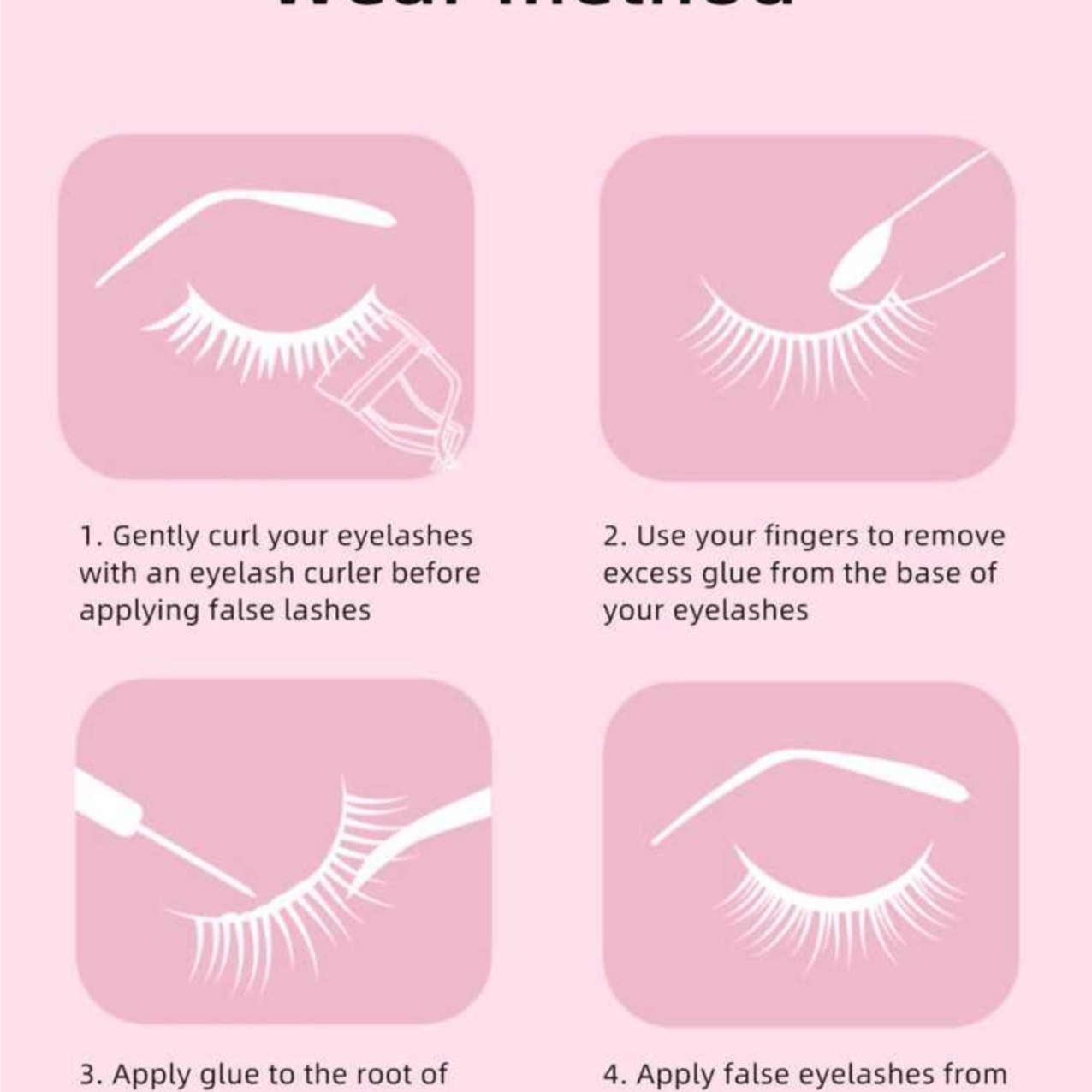 رموش صناعية نصفية – 10 أزواج بأسلوب فوكسي Y1044