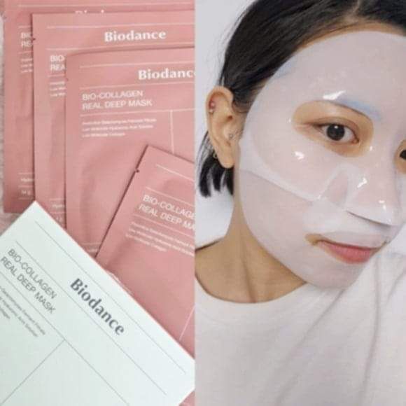 قناع الجمال العميق بالكولاجين الحيوي من Biodance أصلي 100% (34 جم) 1 قناع ، 1.19 أونصة