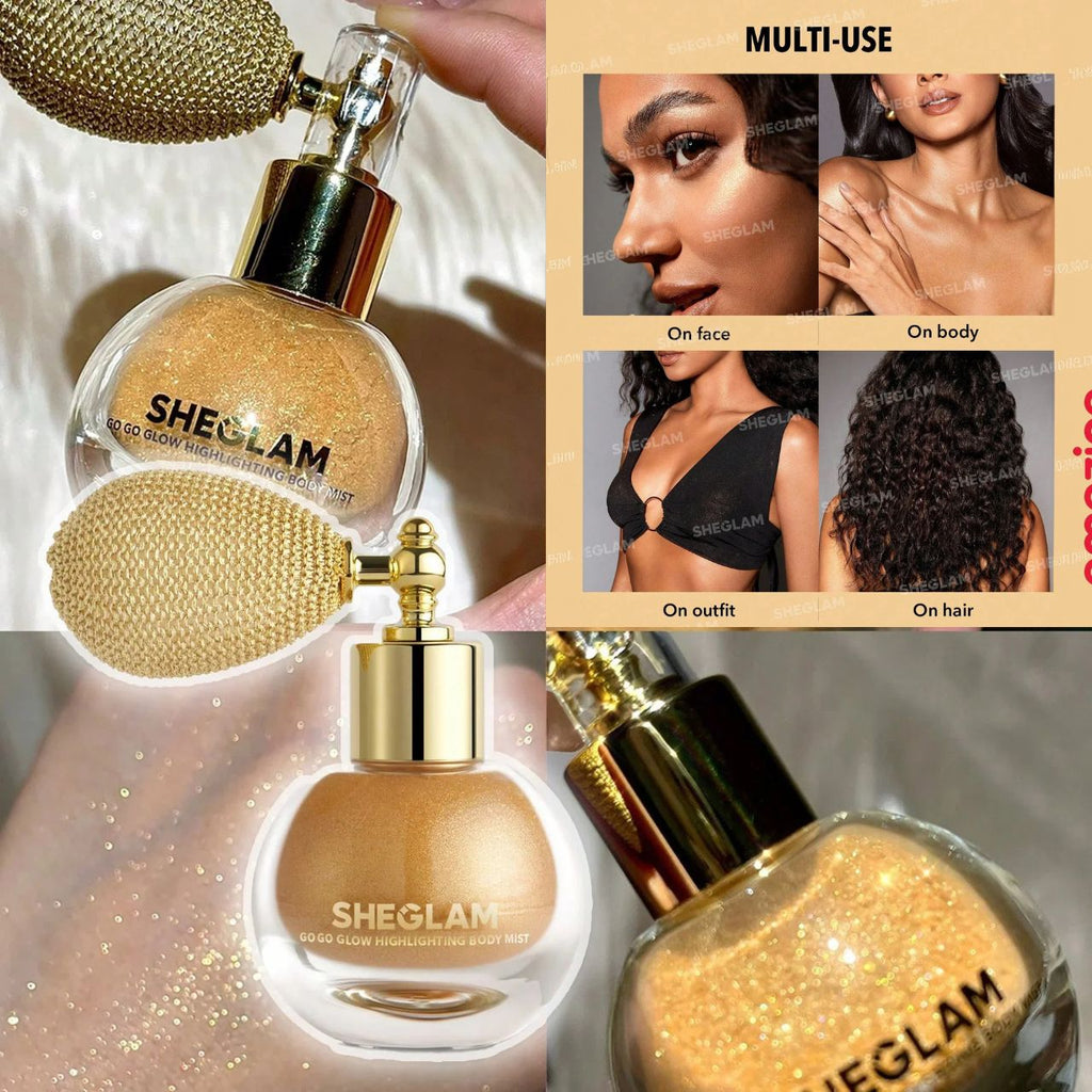 بخاخ هايلايتر للجسم من شيقلام لون ذهبى