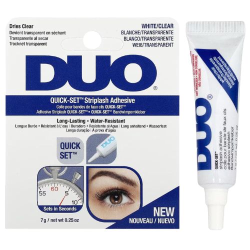 لاصق رموش ديو أبيض شفاف – سريع التثبيت (7 جم) أصلي 100% ومقاوم للماء code no DU204