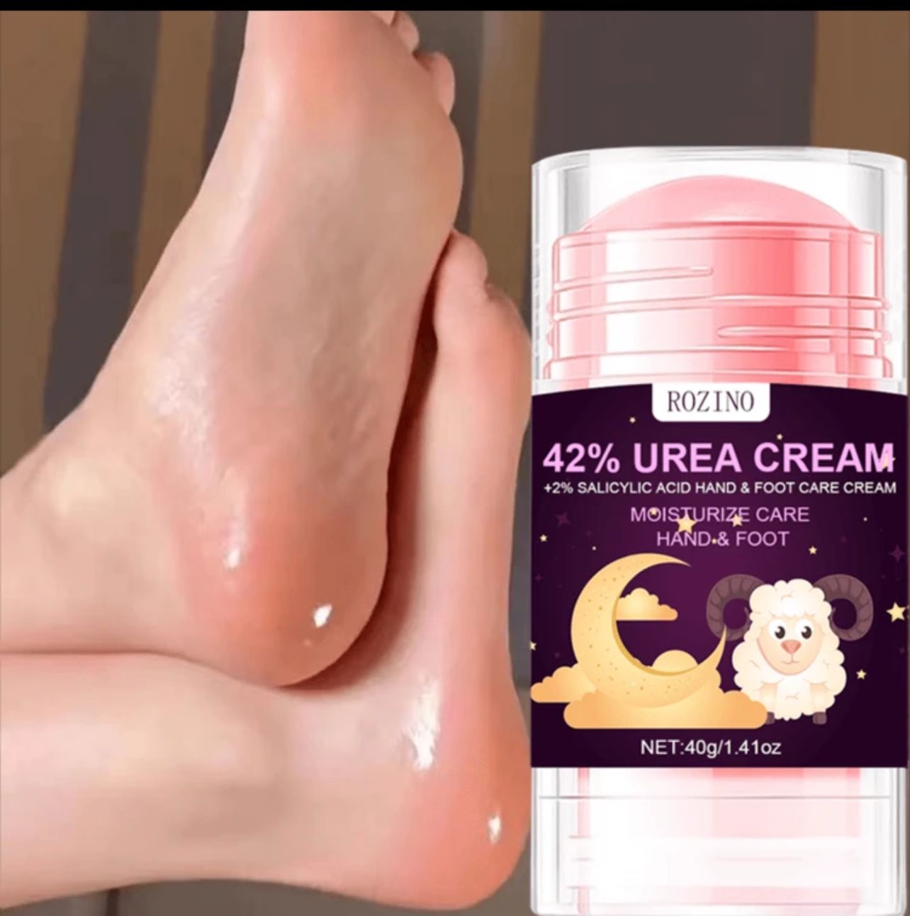 عصا ترطيب القدم بتركيبة اليوريا وحمض الساليسيليك – نعومة فورية لبشرة قدميك