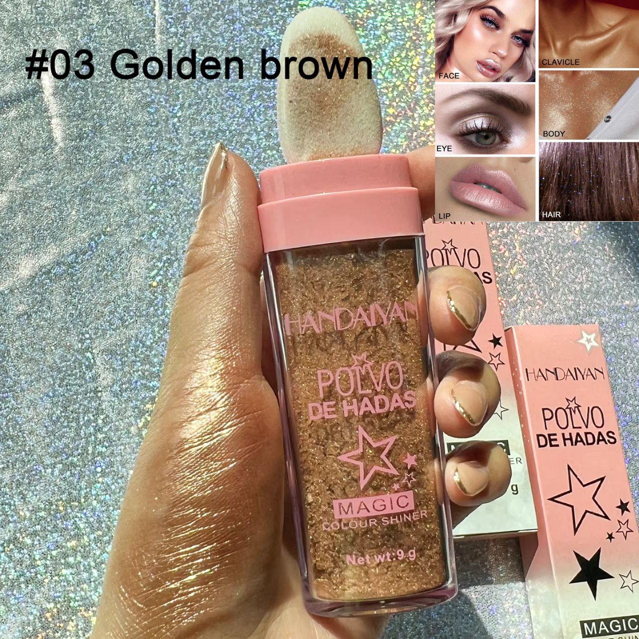 هايلايتر من HANDAIYAN للجسم واشعر 03