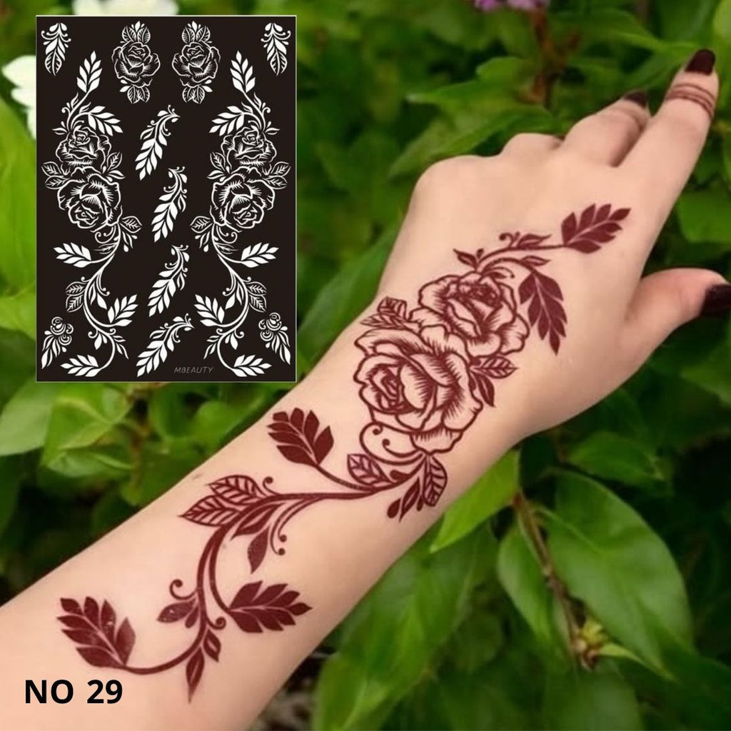 استيكر تعبئه حنا من مريم بيوتى لليدين رقم 29