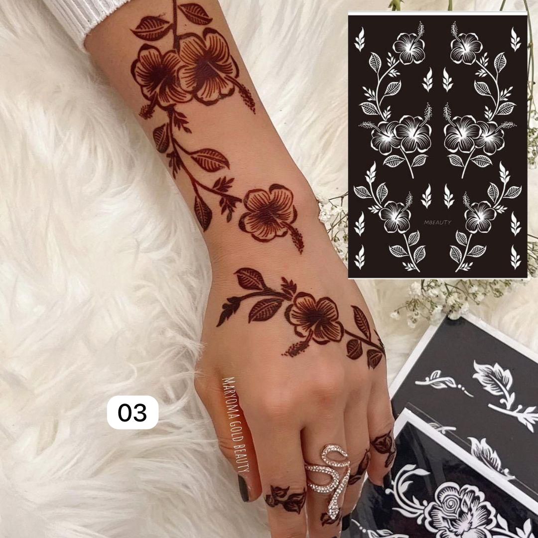 استيكر تعبئه حنا من مريم بيوتى لليدين رقم 3