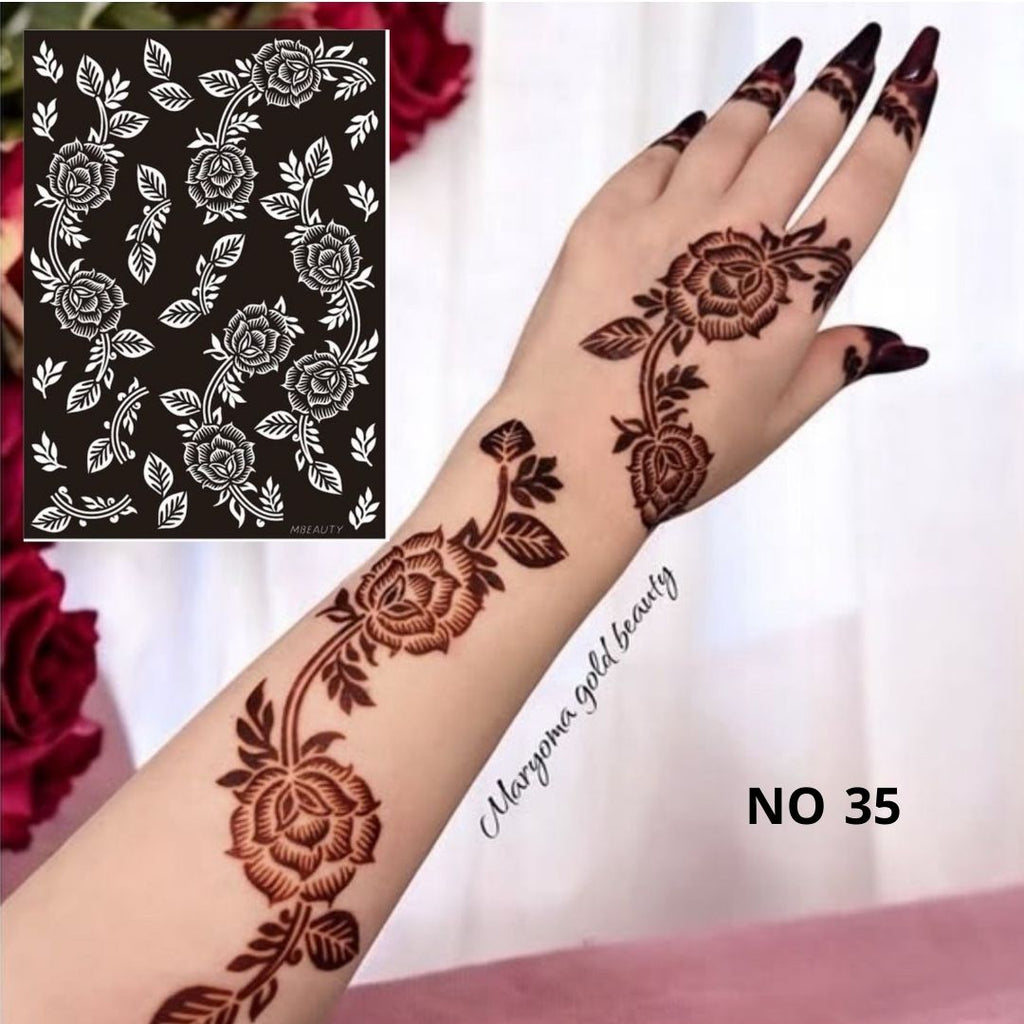 استيكر تعبئه حنا من مريم بيوتى لليدين رقم 35