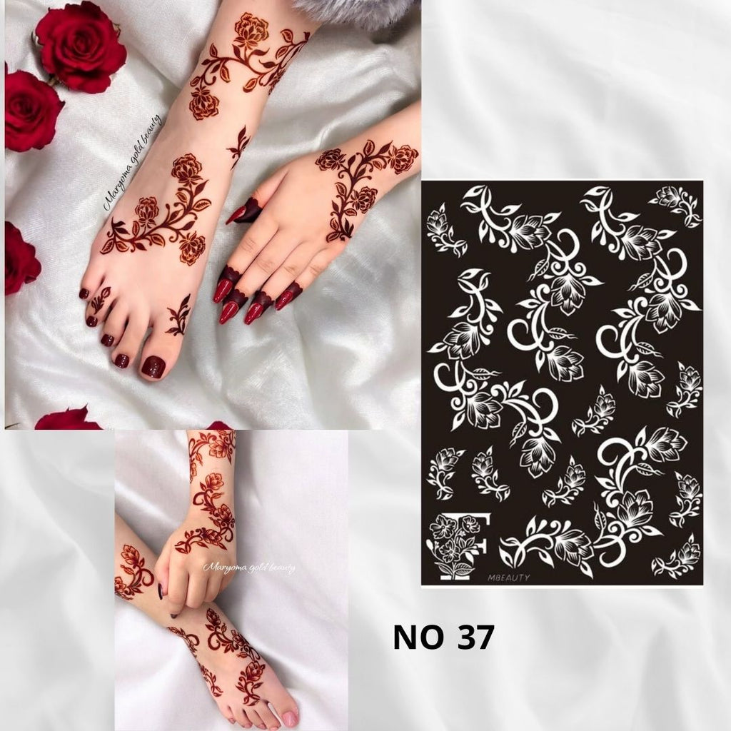 استيكر تعبئه حنا من مريم بيوتى لليدين رقم 37