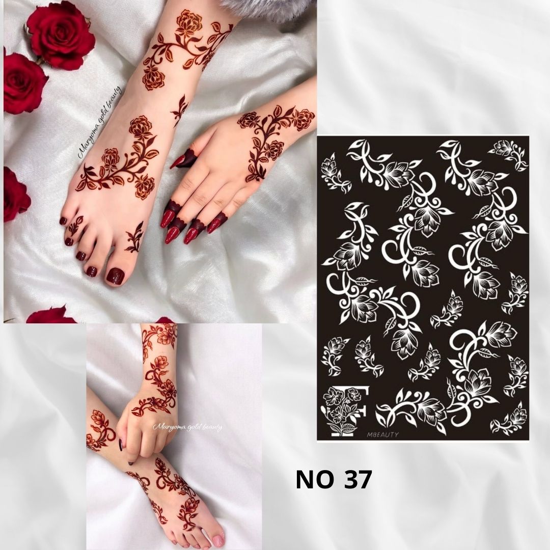 استيكر تعبئه حنا من مريم بيوتى لليدين رقم 37