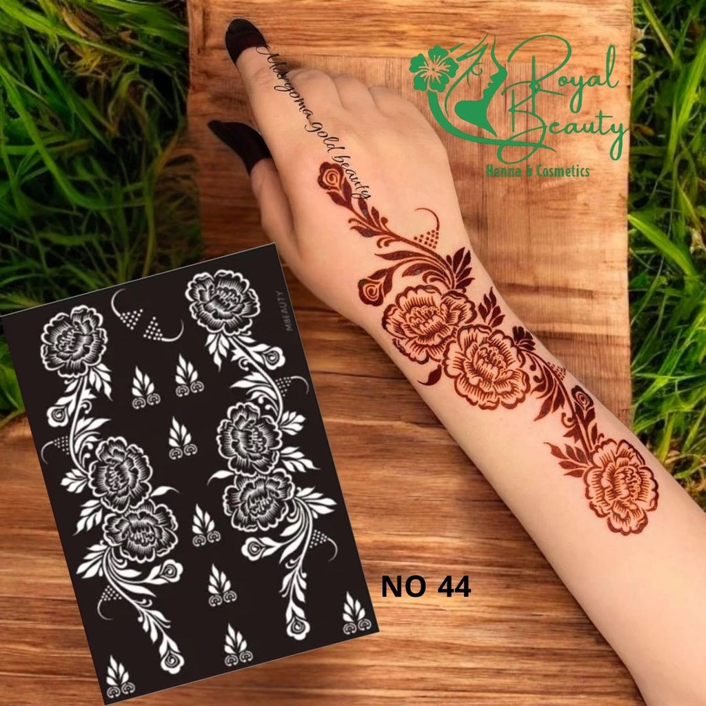 استيكر تعبئه حنا من مريم بيوتى لليدين رقم 44