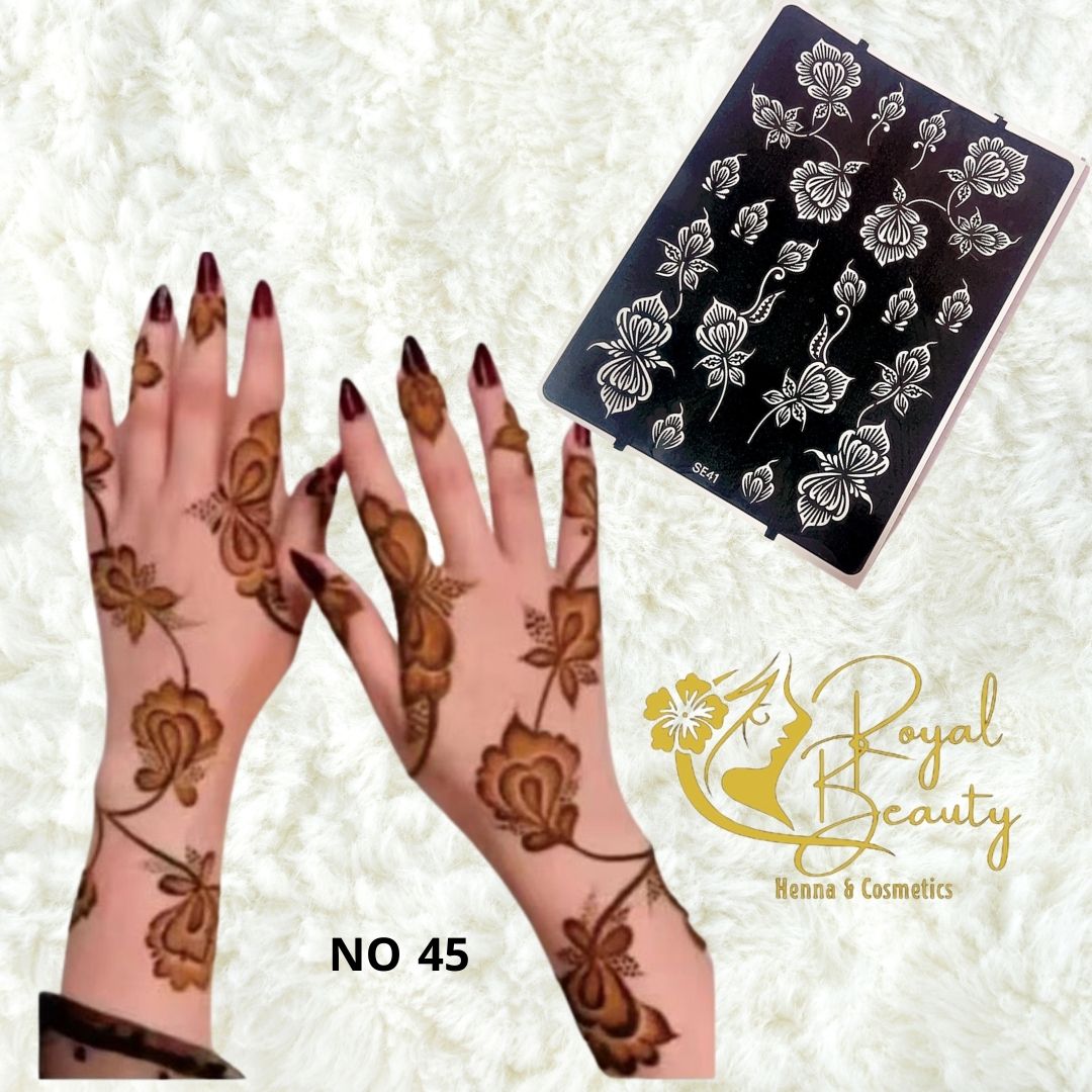 استيكر تعبئه حنا من مريم بيوتى لليدين رقم 45