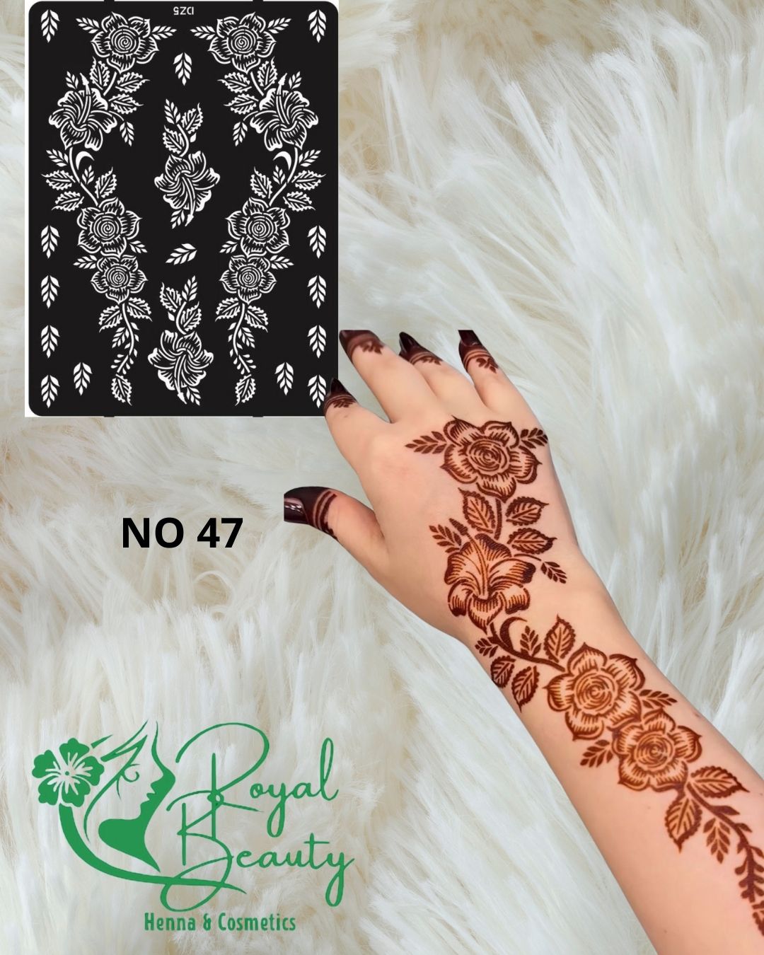استيكر تعبئه حنا من مريم بيوتى لليدين رقم 47