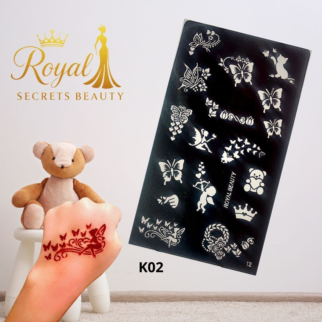 استيكر تعبئه حنا من مريم بيوتى لليدين رقم NO K02