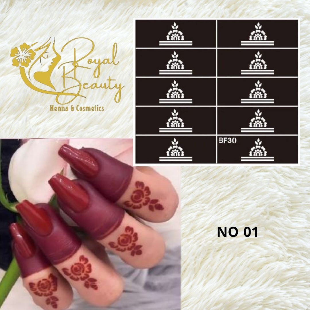استيكر تعبئه حنا من مريم بيوتى للأصابع رقم 1