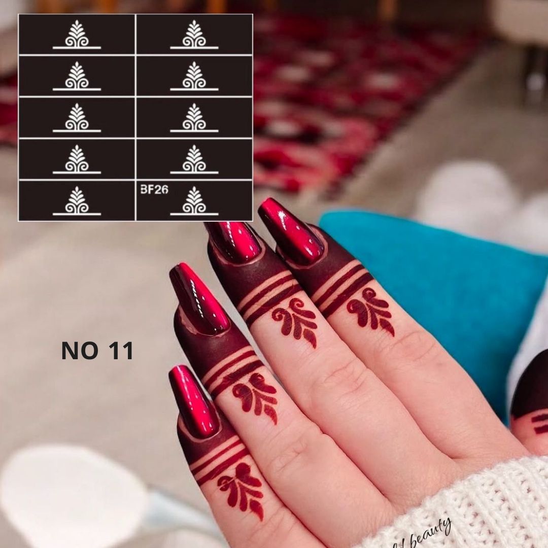 استيكر تعبئه حنا من مريم بيوتى للأصابع رقم 11