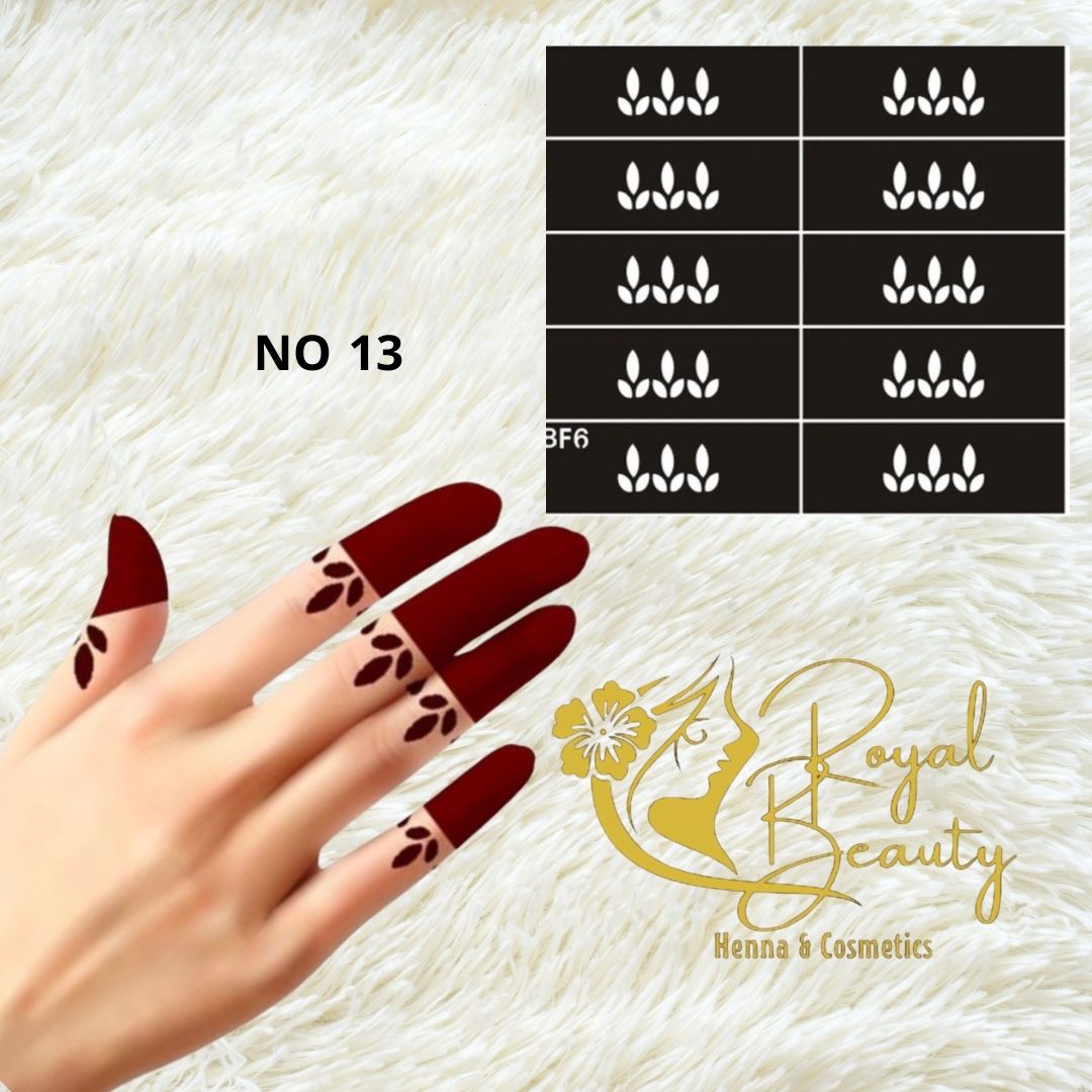 استيكر تعبئه حنا من مريم بيوتى للأصابع رقم 13