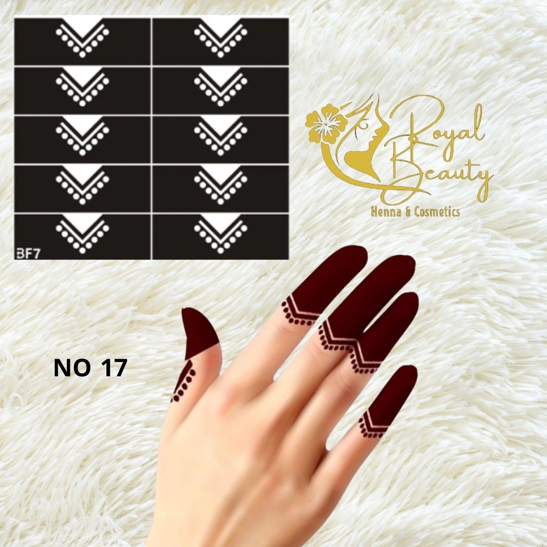 استيكر تعبئه حنا من مريم بيوتى للأصابع رقم 17