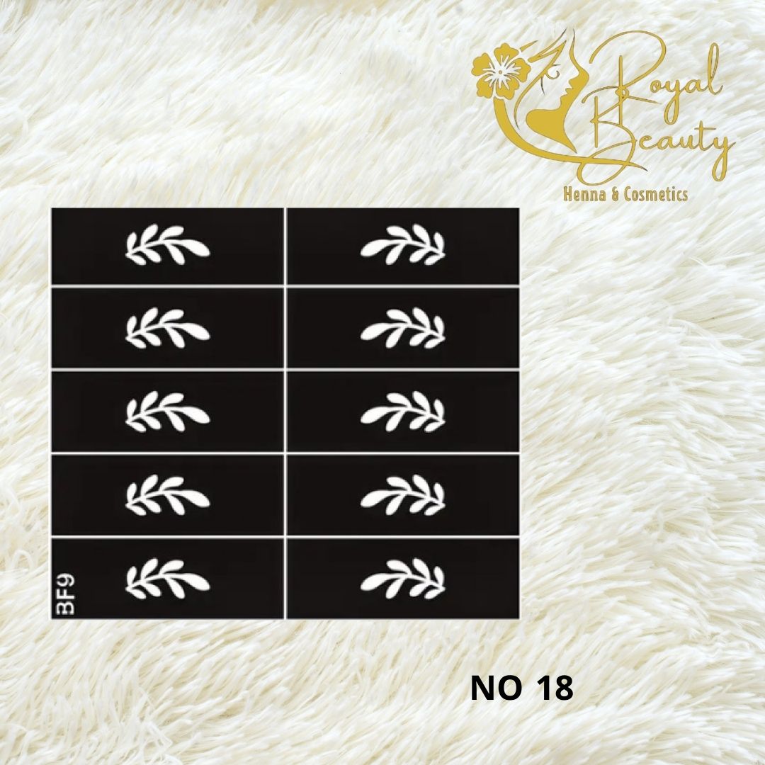 استيكر تعبئه حنا من مريم بيوتى للأصابع رقم 18
