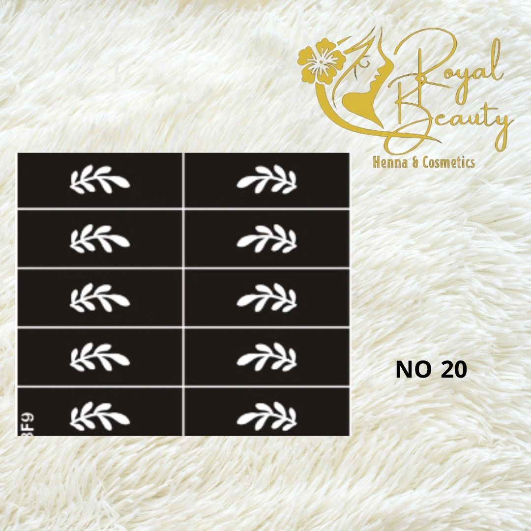 استيكر تعبئه حنا من مريم بيوتى للأصابع رقم 20