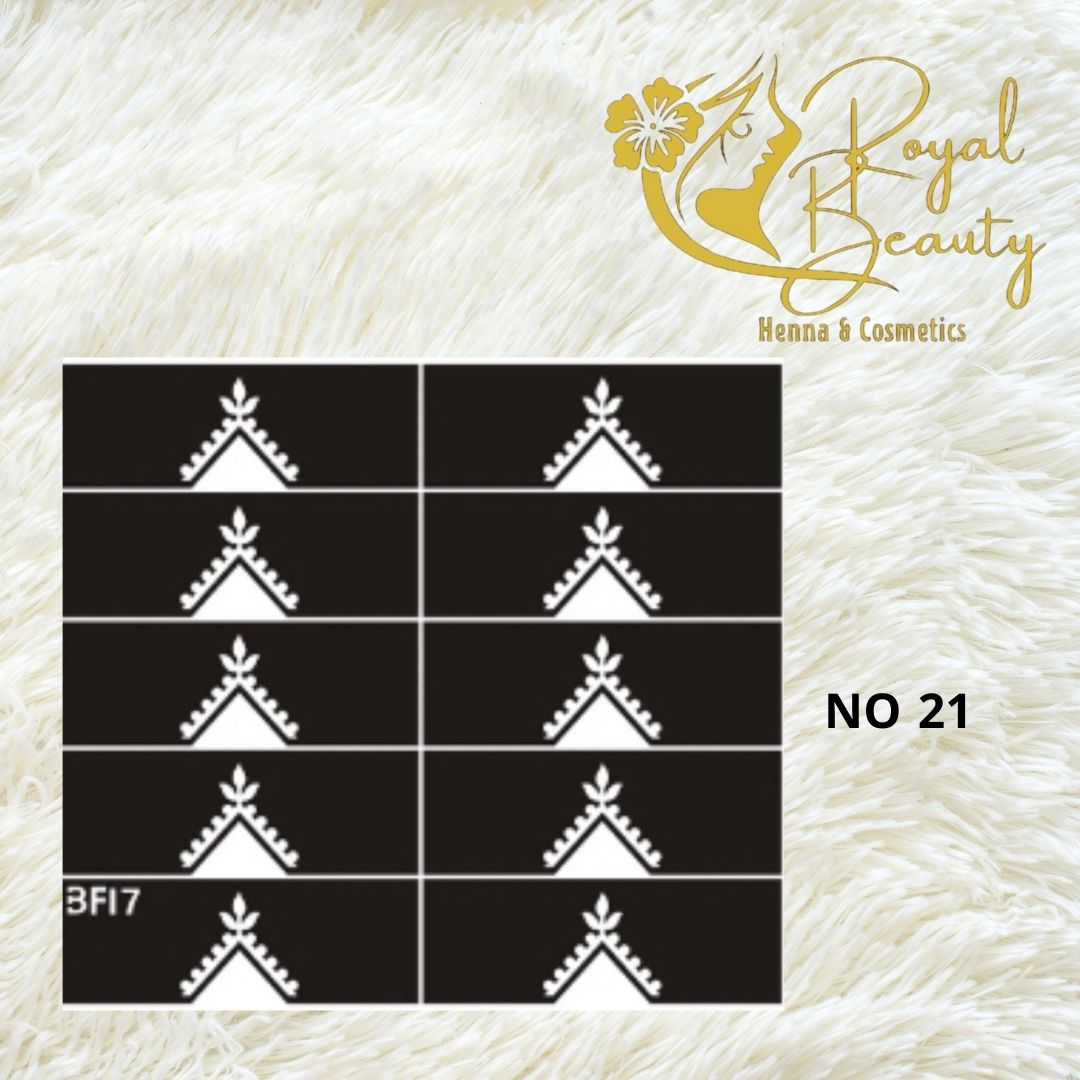 استيكر تعبئه حنا من مريم بيوتى للأصابع رقم 21