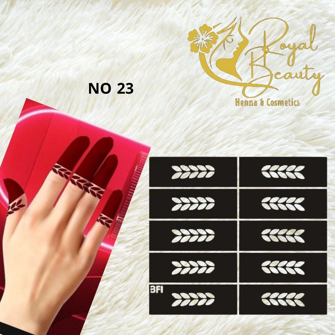 استيكر تعبئه حنا من مريم بيوتى للأصابع رقم 23