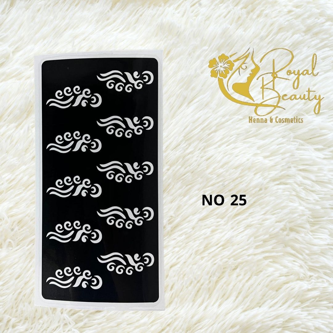 استيكر تعبئه حنا من مريم بيوتى للأصابع رقم 25