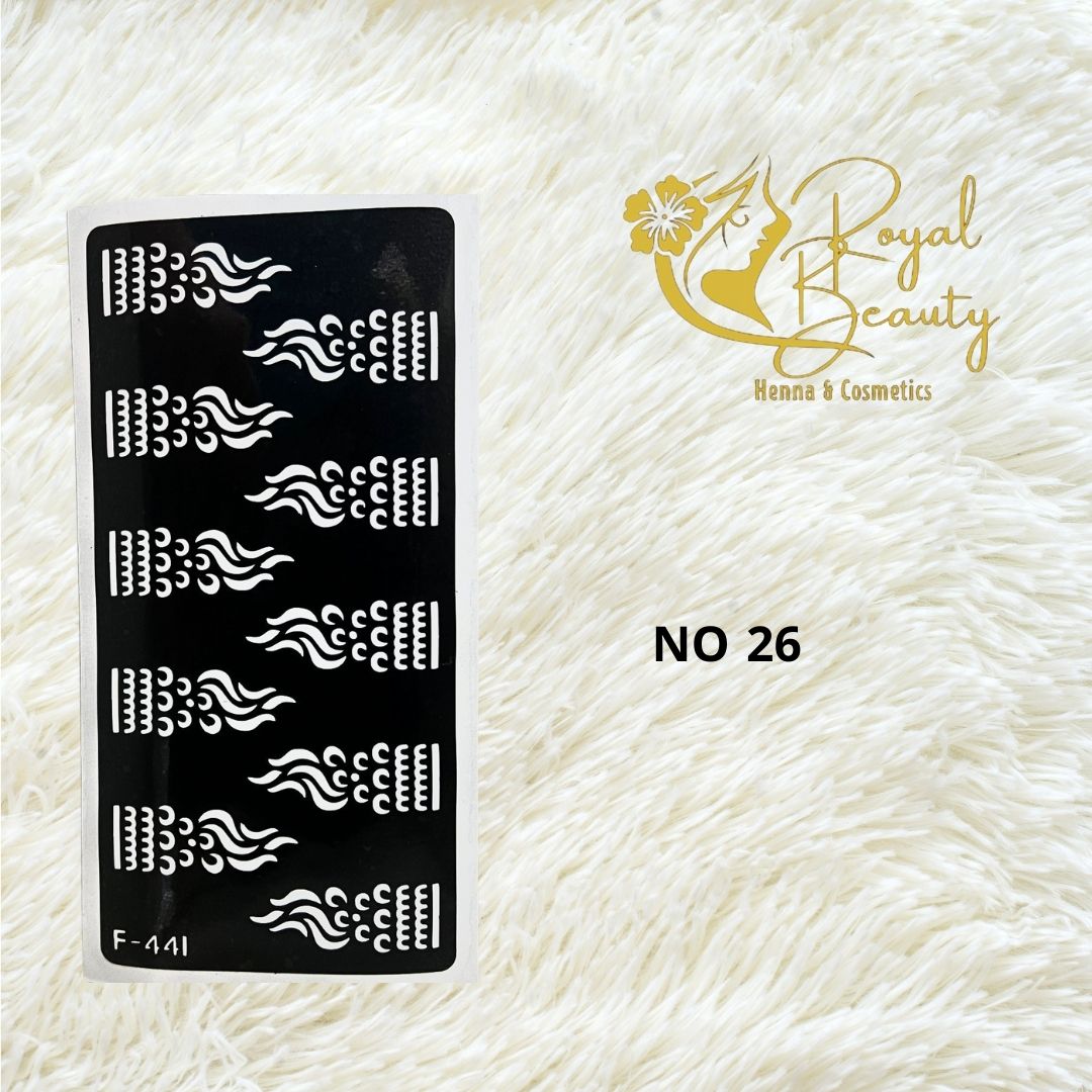 استيكر تعبئه حنا من مريم بيوتى للأصابع رقم 26
