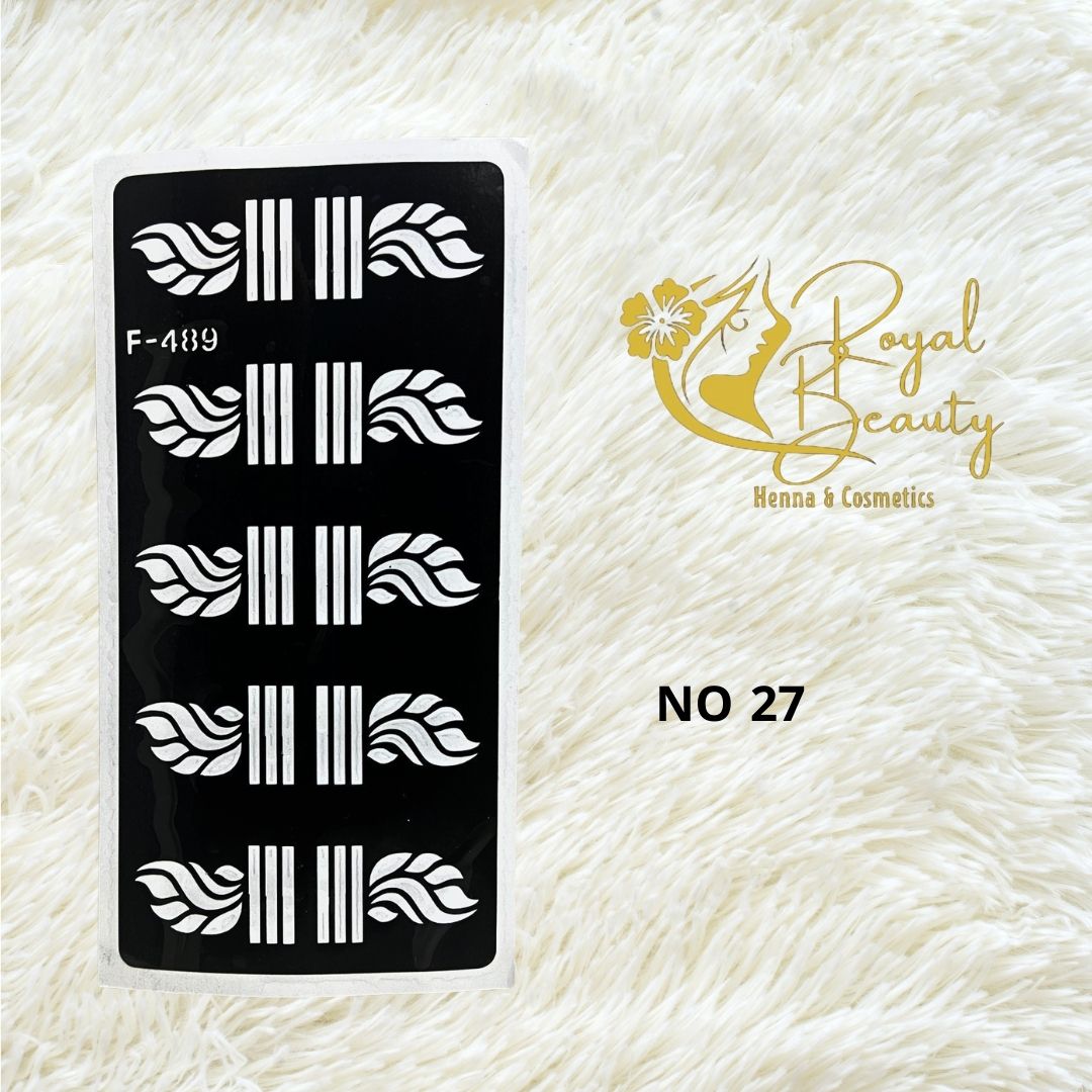 استيكر تعبئه حنا من مريم بيوتى للأصابع رقم 27