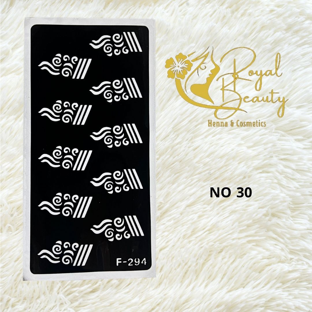 استيكر تعبئه حنا من مريم بيوتى للأصابع رقم 30